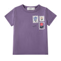 Purple Wash Stamp Tee
