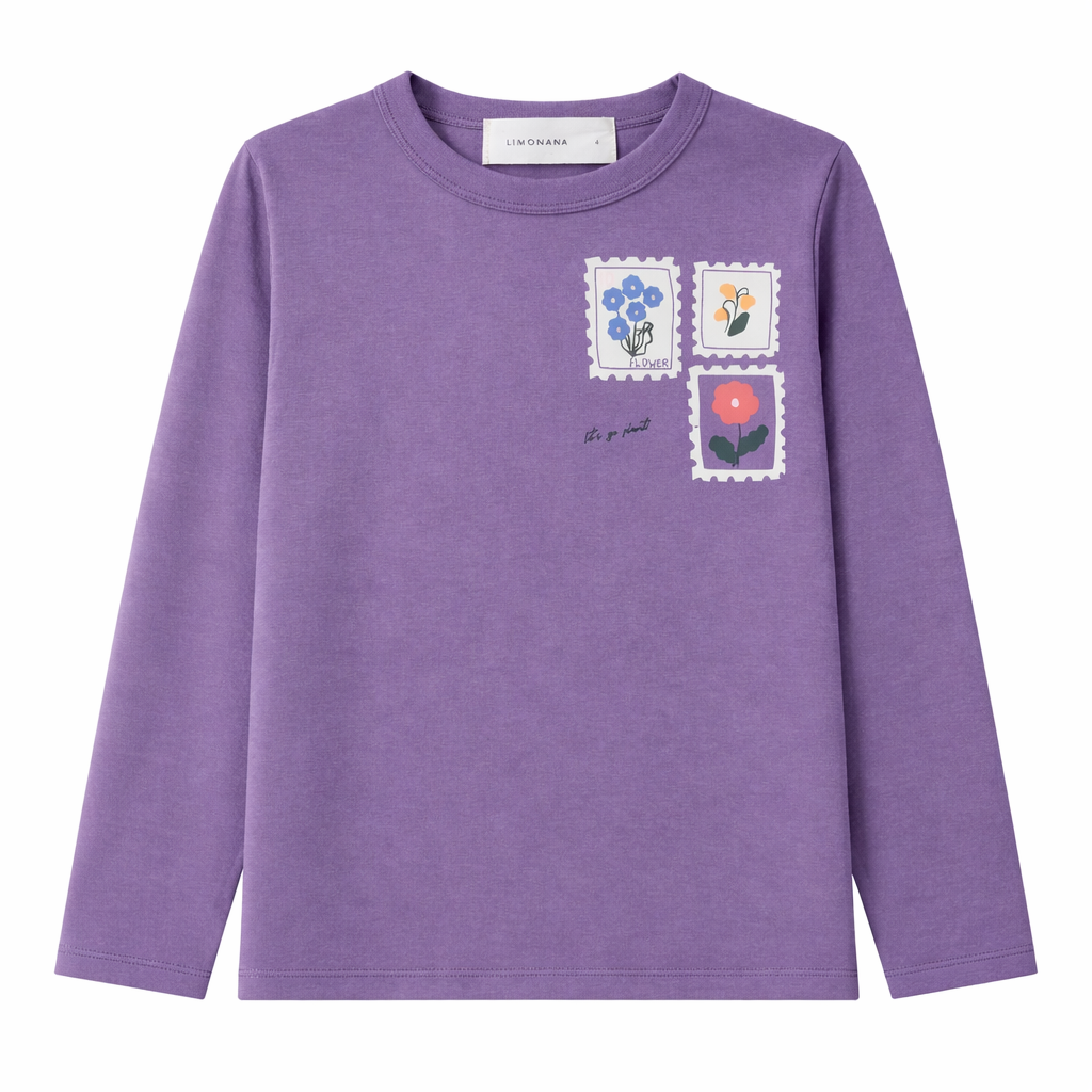 Purple Wash Stamp Tee